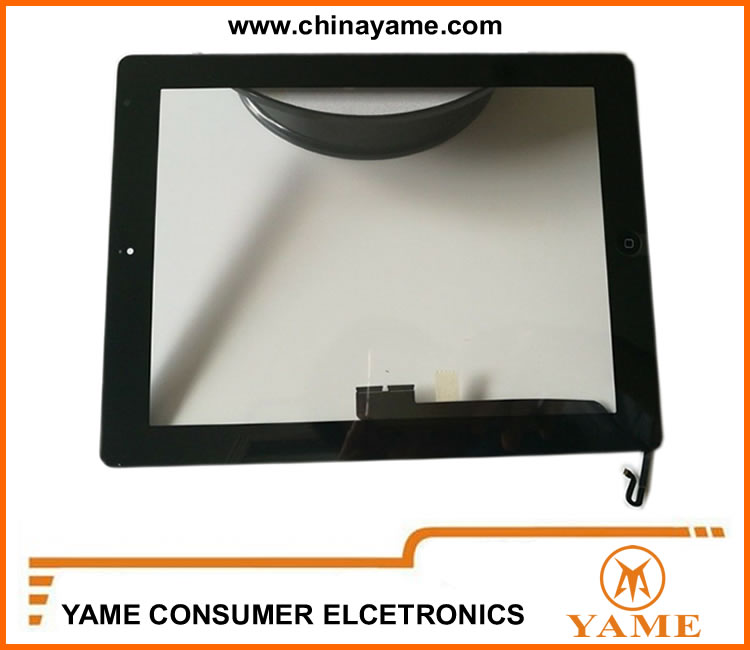 For iPad 4 A1458 A1459 A1460  Black Digitizer  Touch Screen